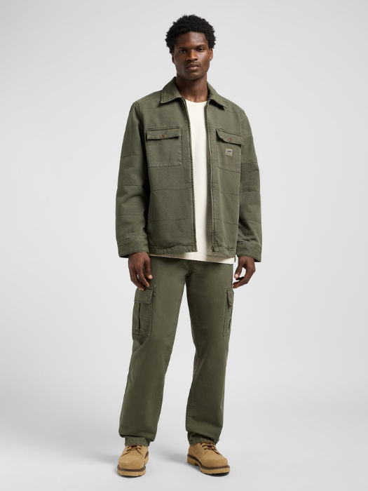 Lee Pantaloni Verde Masliniu Loose Straight Barbati [1]
