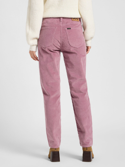 Lee Pantaloni Roz Deschis Regular Straight Femei [4]