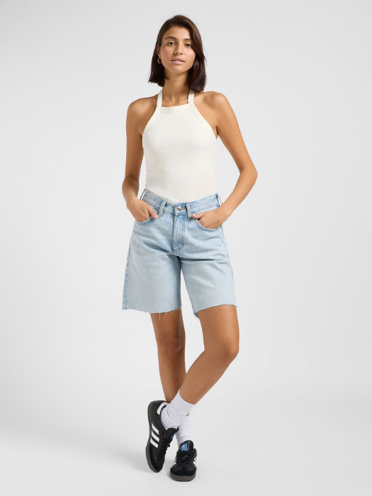 Lee Pantaloni Scurti Albastri Deschisi Loose Femei [5]