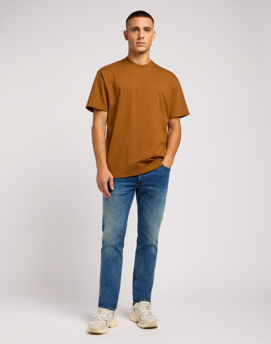 Lee Мужская Футболка Коричневая Loose [3]
