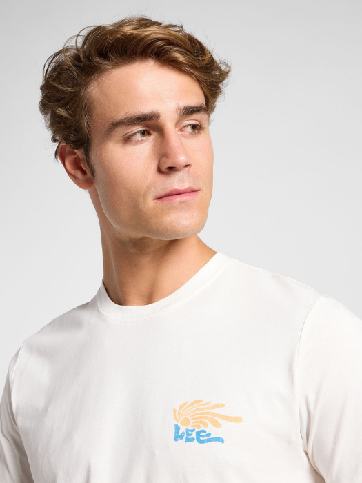 Lee Tricou Alb Regular Barbati [4]
