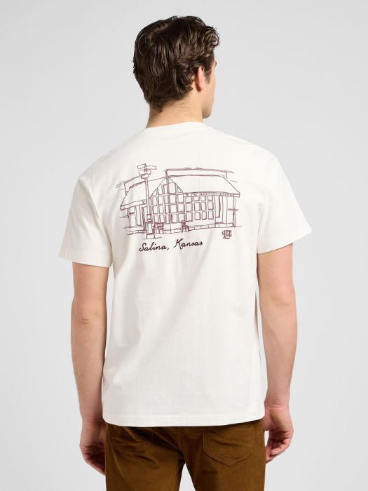 Lee Tricou Alb Relaxed Barbati [4]