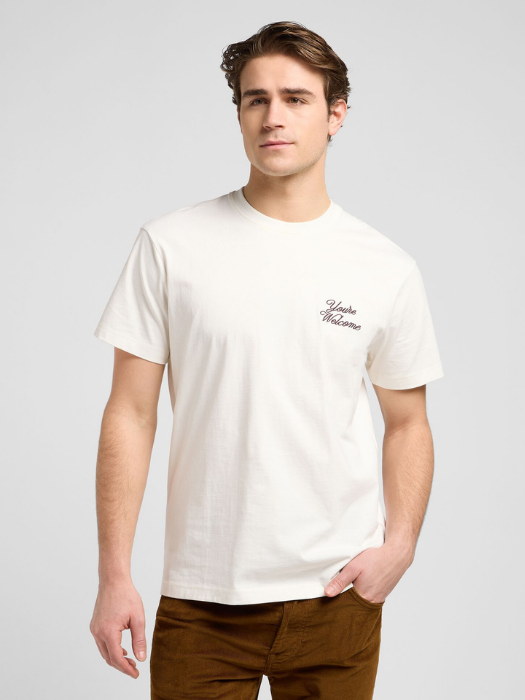 Lee Tricou Alb Relaxed Barbati [2]