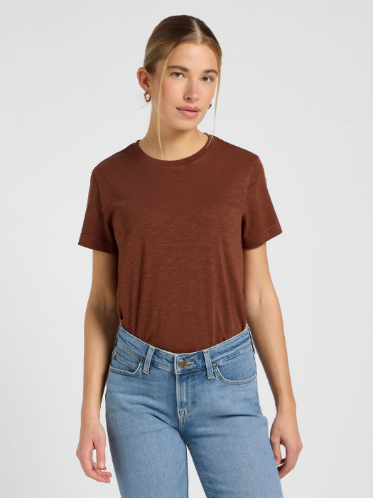 Lee Tricou Maro Inchis Regular Femei [2]