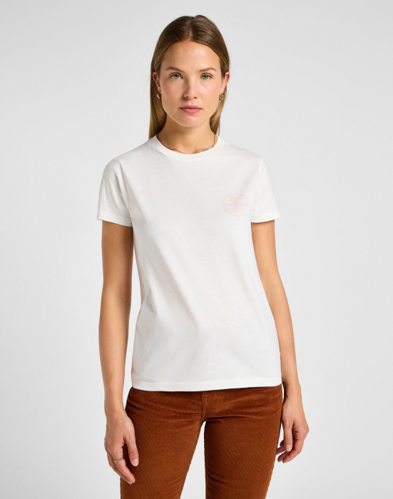 Lee Tricou Regular Ecru Femei [1]