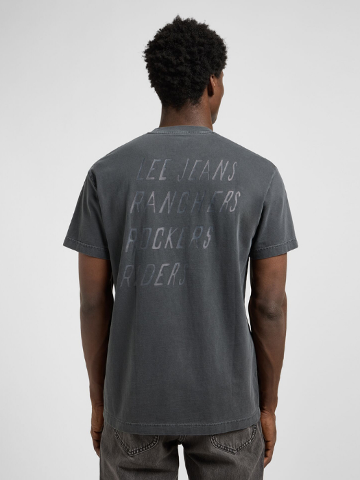 Lee Tricou Gri Inchis Relaxed Barbati [3]