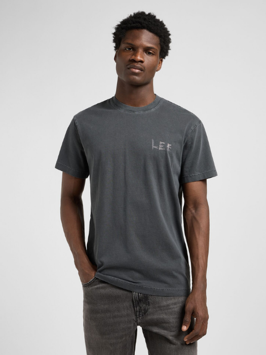 Lee Tricou Gri Inchis Relaxed Barbati [1]