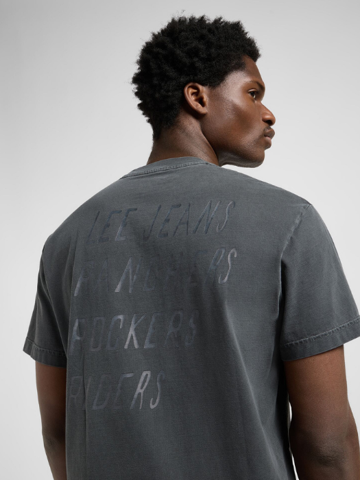 Lee Tricou Gri Inchis Relaxed Barbati [4]