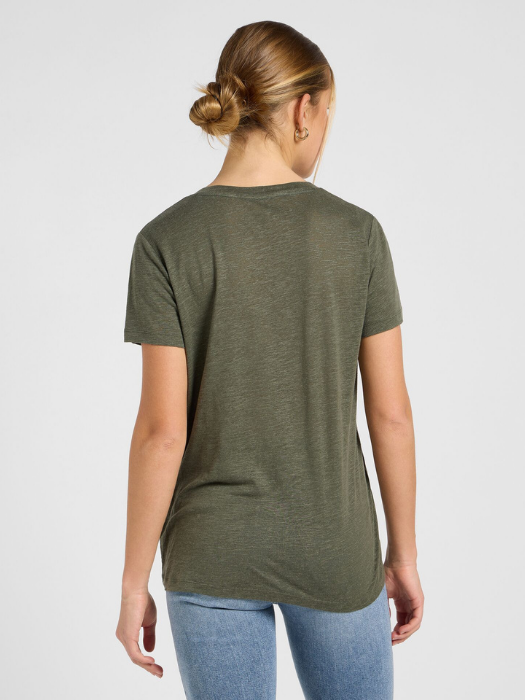 Lee Tricou Haki Regular Femei [4]