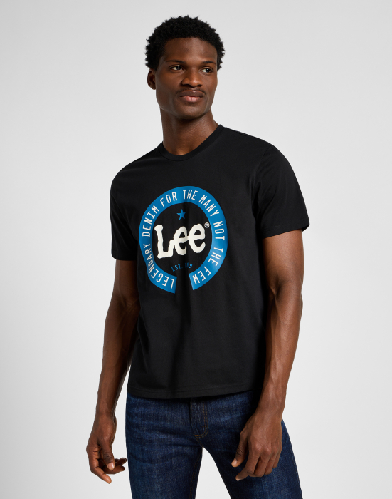 Lee Tricou Regular Negru Barbati [1]