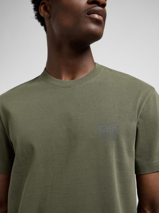 Lee Tricou Haki Relaxed Barbati [4]
