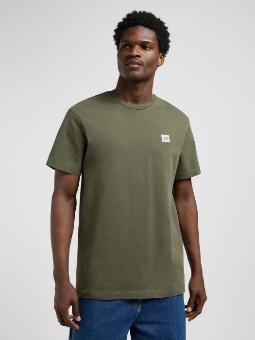 Lee Tricou Verde Masliniu Relaxed Barbati [2]