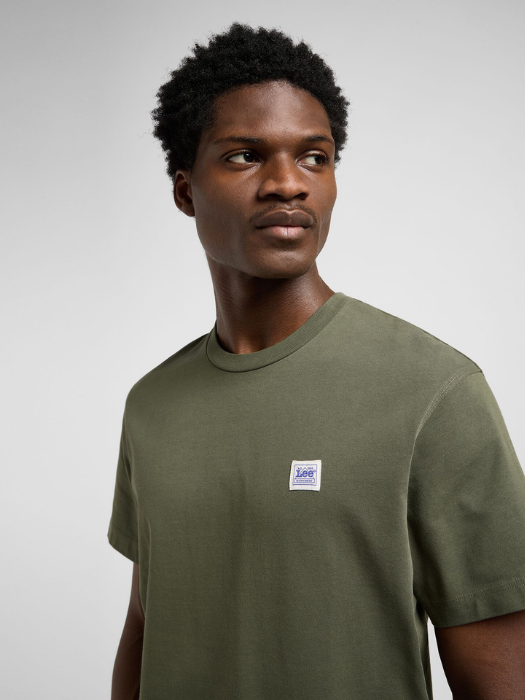 Lee Tricou Verde Masliniu Relaxed Barbati [5]