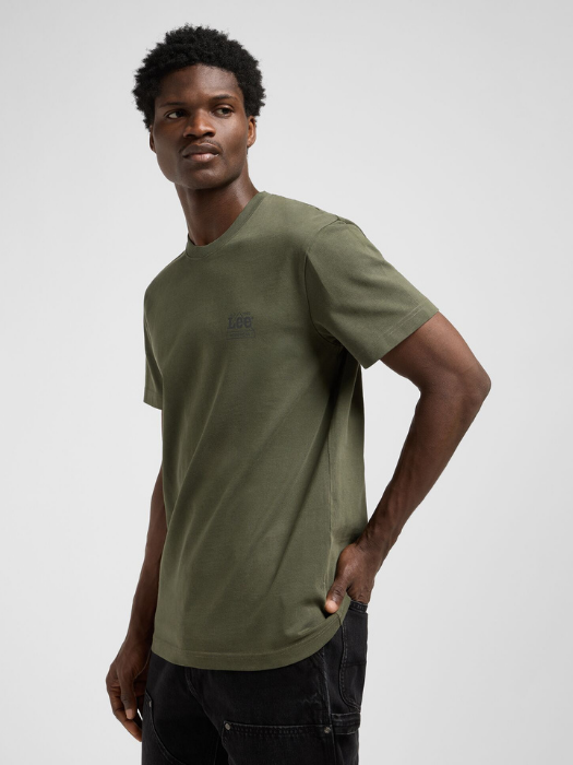 Lee Tricou Haki Relaxed Barbati [2]