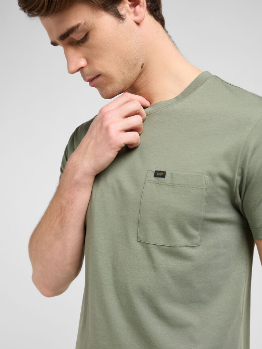 Lee Tricou Verde Masliniu Slim Barbati [4]