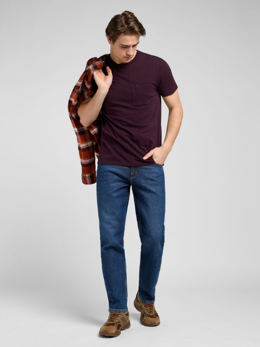 Lee Tricou Plum Slim Barbati [1]
