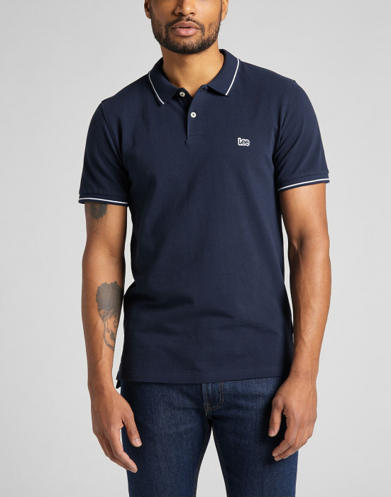 Lee Tricou Polo Navy Regular Barbati [1]