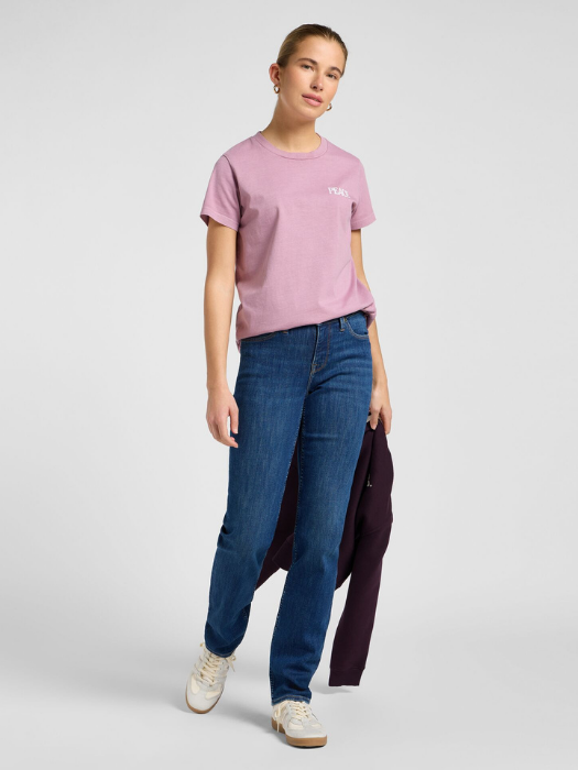 Lee Tricou Roz Deschis Relaxed Femei [1]