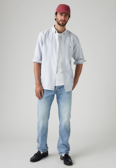 Levi's Blugi Albastri Deschisi 501 Regular Barbati [6]