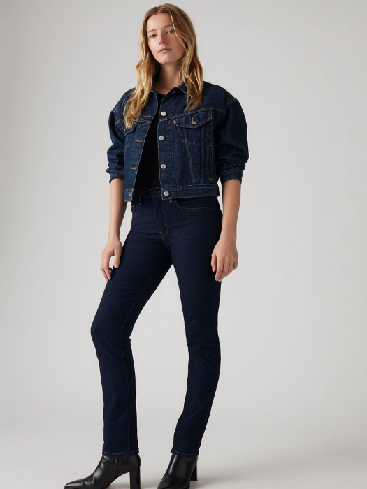 Levi's Женские Джинсы Индиго 724 Straight [1]