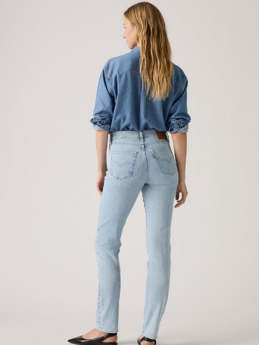 Levi's Blugi Albastri Deschisi 724 Straight Femei [3]