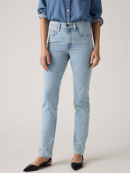Levi's Blugi Albastri Deschisi 724 Straight Femei [4]