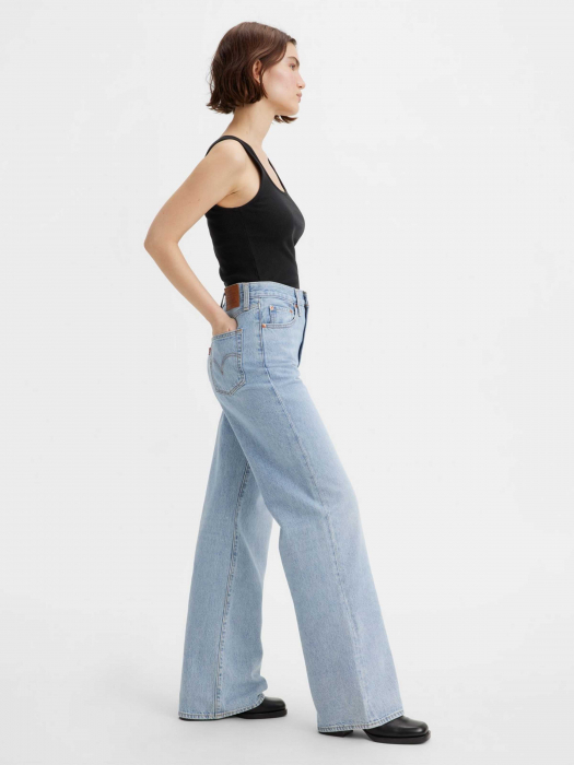 Levi's Женские Джинсы Светло-Синие Ribcage Wide Leg Wide Leg [3]
