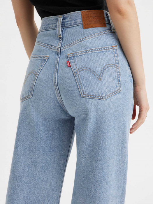 Levi's Женские Джинсы Светло-Синие Ribcage Wide Leg Wide Leg [4]