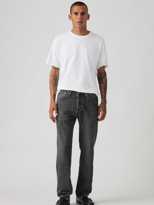Levi's Мужские Джинсы Тёмные Серые 501 Regular [1]