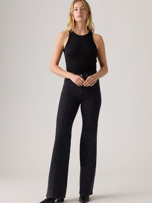 Levi's Женские Джинсы Тёмные Серые RIBCAGE BELL Slim Flare [1]