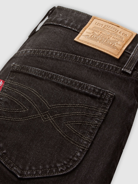 Levi's Женские Джинсы Тёмные Серые RIBCAGE BELL Slim Flare [6]