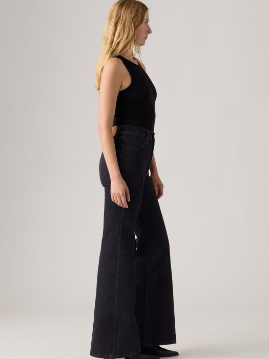 Levi's Женские Джинсы Тёмные Серые RIBCAGE BELL Slim Flare [2]
