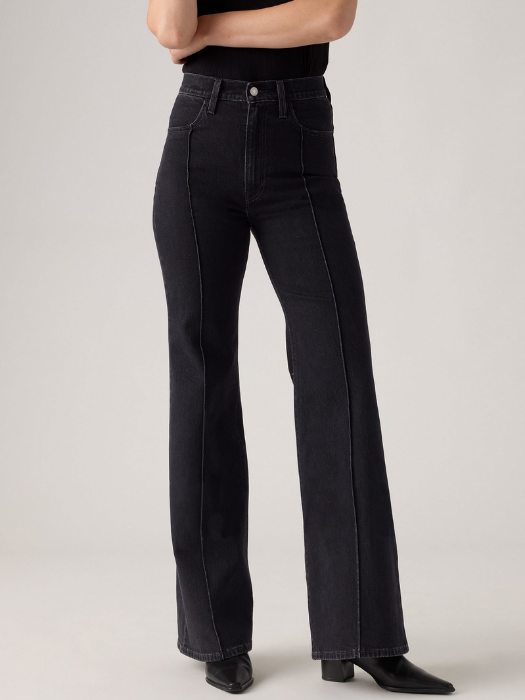 Levi's Женские Джинсы Тёмные Серые RIBCAGE BELL Slim Flare [5]