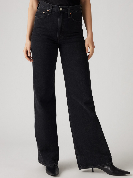 Levi's Blugi Gri Inchis Ribcage Wide Leg Ribcage Femei [5]