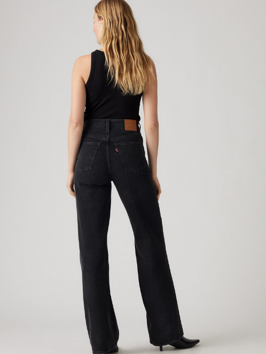 Levi's Blugi Gri Inchis Ribcage Wide Leg Ribcage Femei [3]