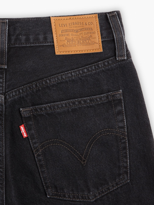 Levi's Blugi Gri Inchis Ribcage Wide Leg Ribcage Femei [8]