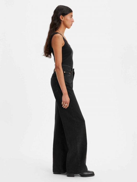 Levi's Женские Джинсы Тёмные Серые Ribcage Wide Leg Ribcage [2]