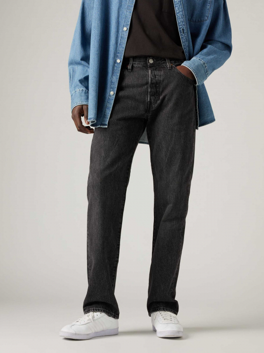 Levi's Blugi Gri Inchis 501 Regular Barbati [4]