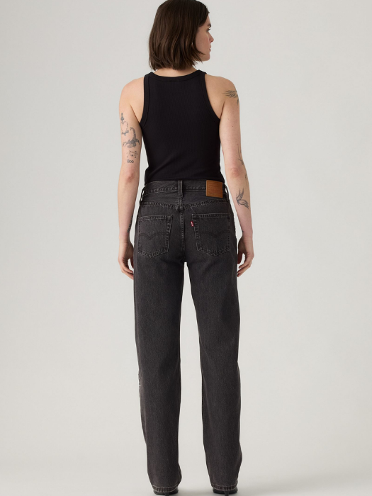 Levi's Blugi Gri Inchis 501 Straight Femei [5]