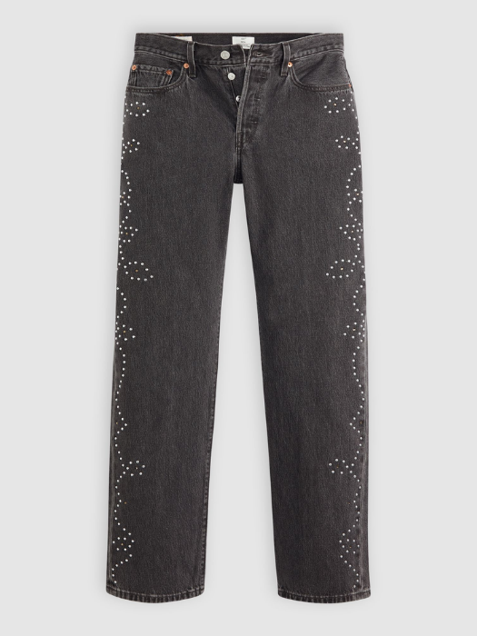 Levi's Blugi Gri Inchis 501 Straight Femei [8]
