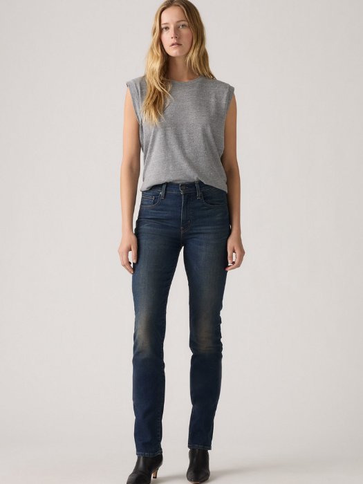 Levi's Blugi Navy 724 Straight Femei [1]