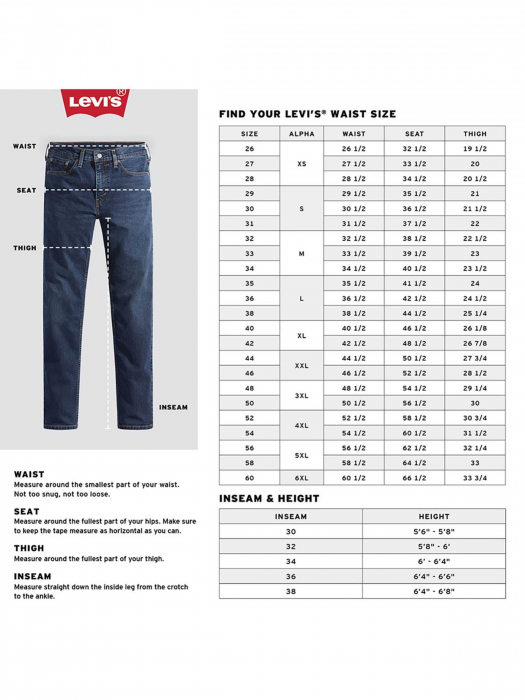 Levi's Blugi Navy 502 Tapered Barbati [5]