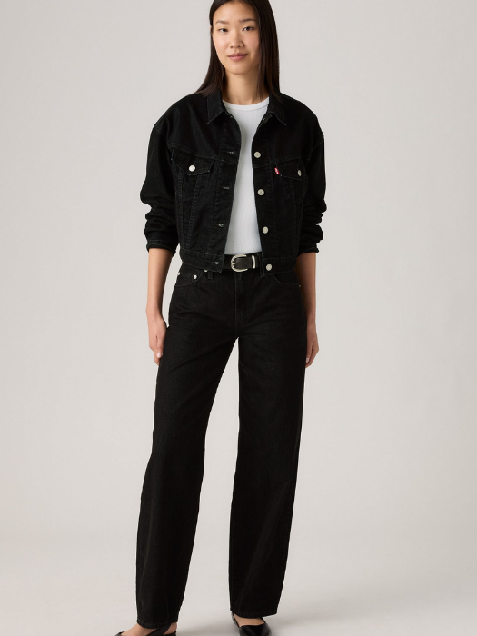 Levi's Blugi Negri Baggy Dad Baggy Femei [6]