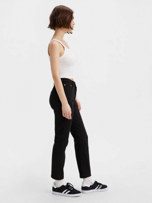 Levi's Женские Джинсы Чёрные 501 CROP Straight [3]