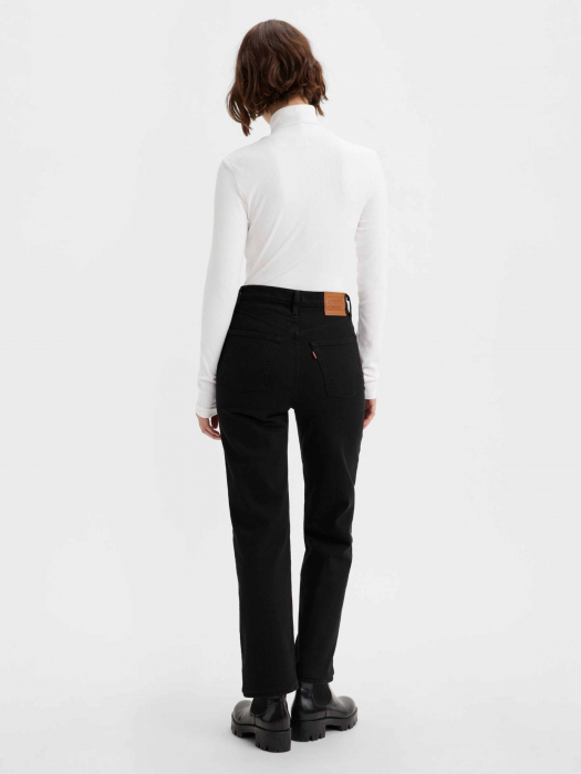Levi's Женские Джинсы Чёрные Ribcage Straight Ankle Straight [2]