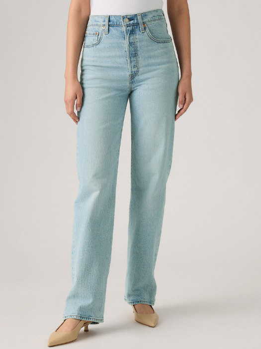 Levi's Blugi Albastri RIBCAGE Straight Femei [3]