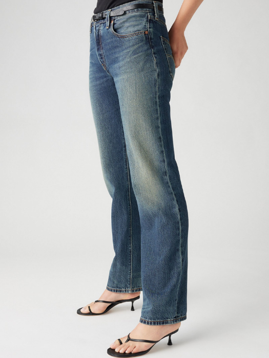 Levi's Blugi Albastri 501 Straight Femei [6]
