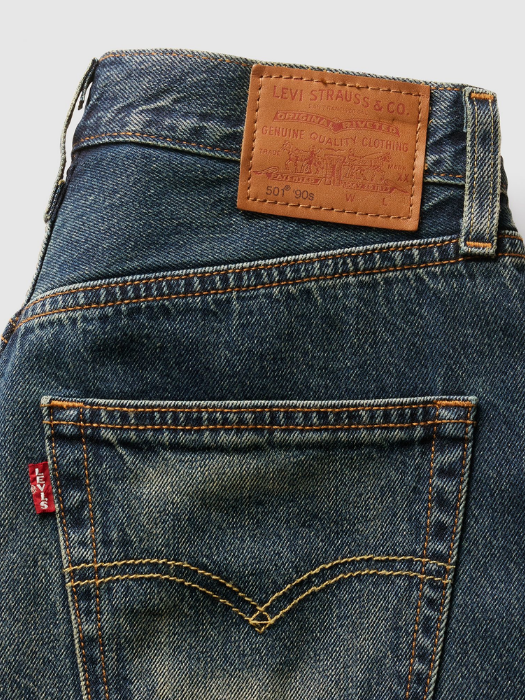 Levi's Blugi Albastri 501 Straight Femei [5]