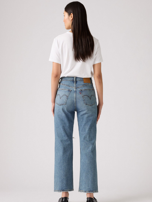Levi's Женские Джинсы Синие Ribcage Straight Ankle Straight [3]