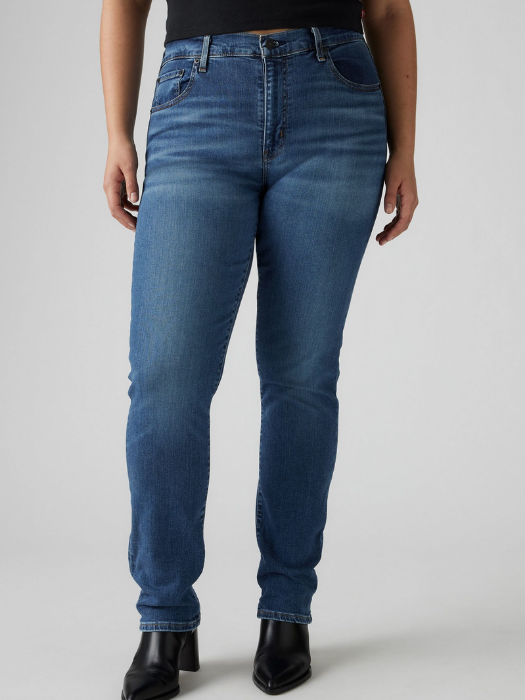 Levi's Blugi Albastri Deschisi 724 Straight Femei [10]